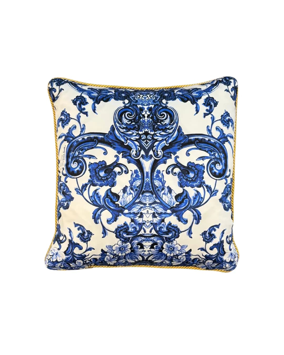 Roberto Cavalli Azulejos Silk Cushion